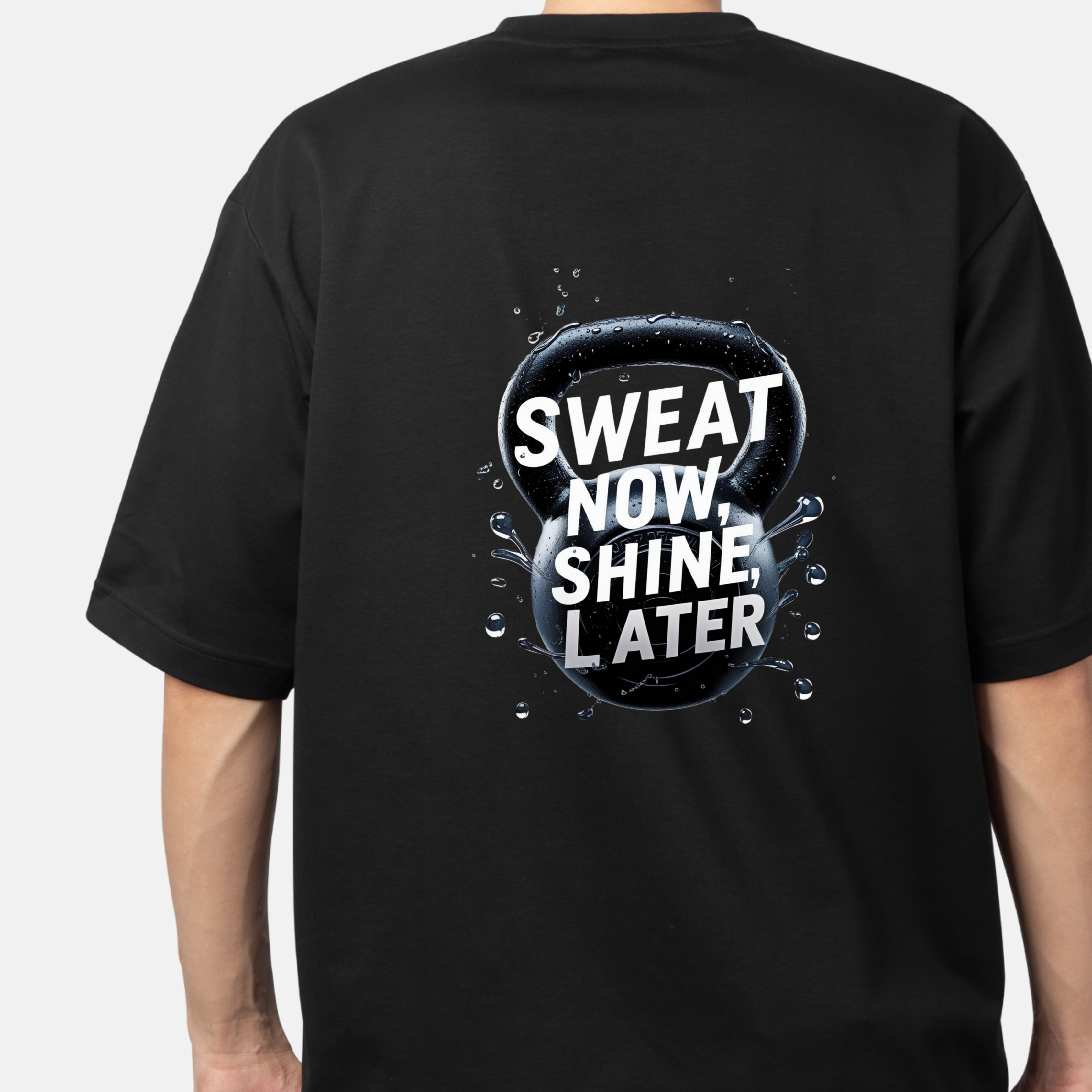 Lift Heavy Live Strong | Sweat Now Shine Later Motivational T-Shirt