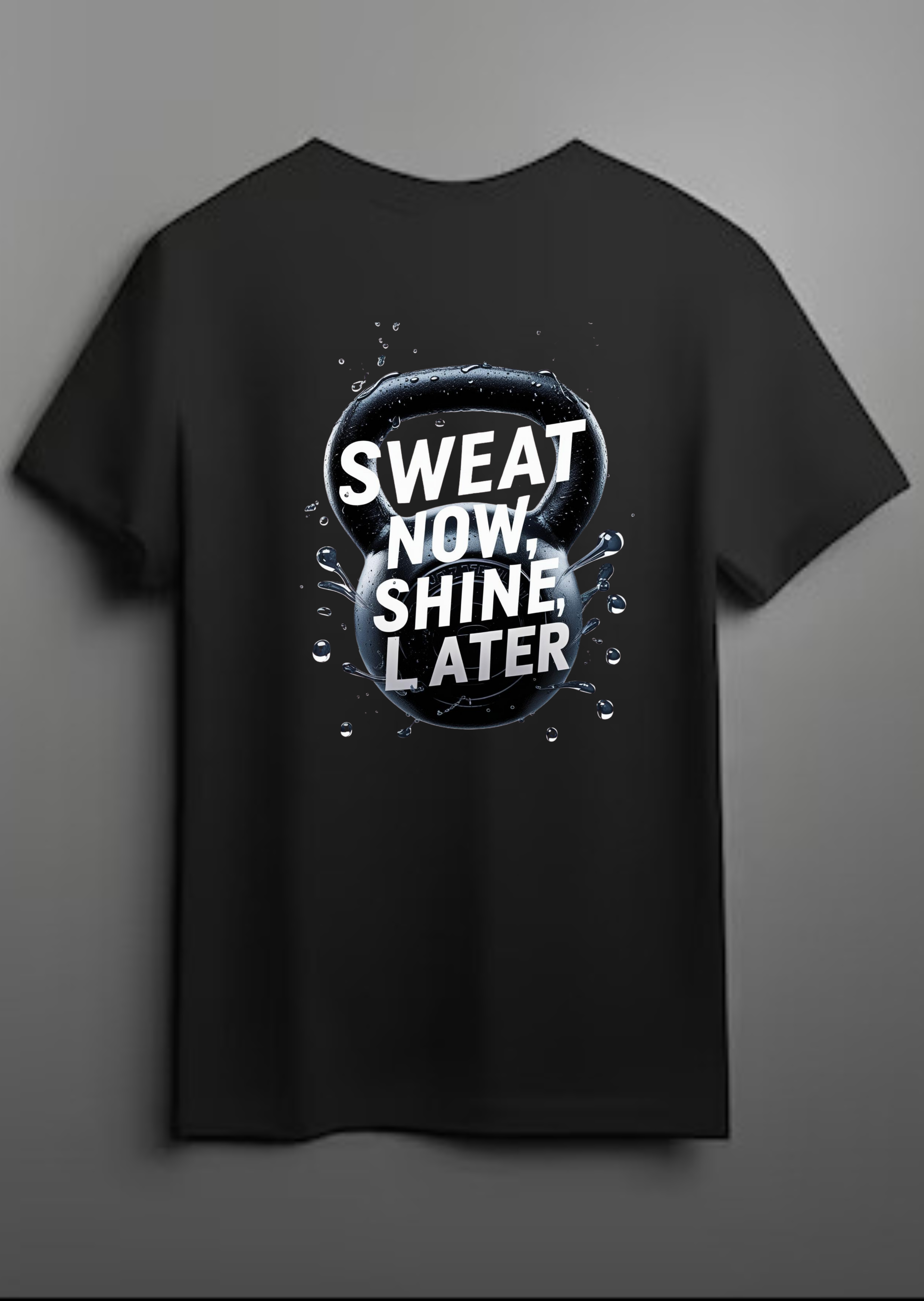 Lift Heavy Live Strong | Sweat Now Shine Later Motivational T-Shirt